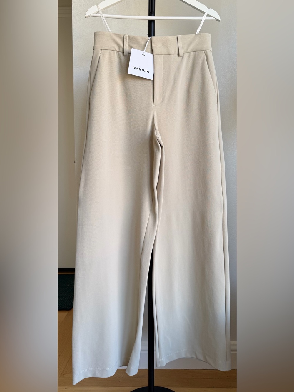 Best Dress Pants Ever Made - Beige Wide-Leg Trousers